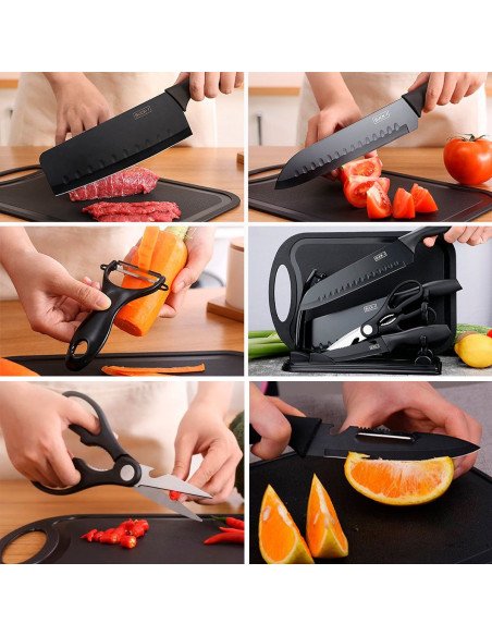 Juego de cuchillos de cocina importado al mayoreo en LHESH
