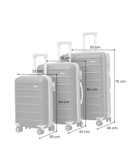 Set de Maletas para Viaje importado al mayoreo en LHESH