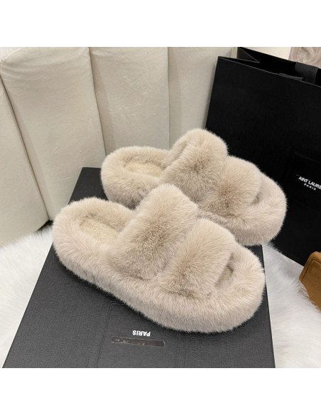 Sandalia tipo Pantufla dama al mayoreo ofrece LHESH - ID 41730-36700 beige