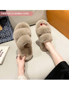 Sandalia tipo Pantufla dama al mayoreo ofrece LHESH - ID 41730-36700 café 2
