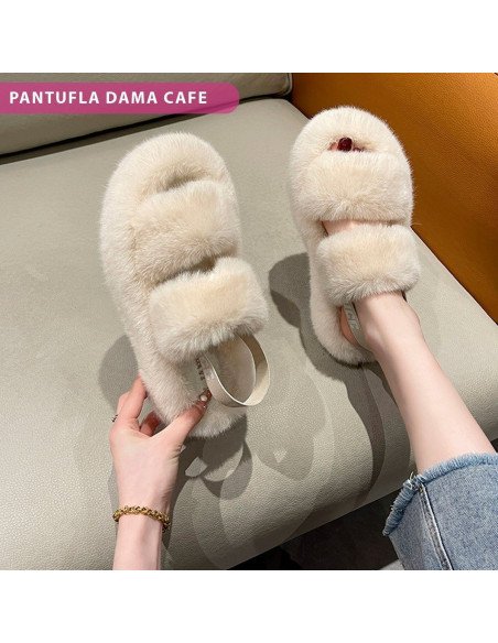 Sandalia tipo Pantufla dama al mayoreo ofrece LHESH - ID 41732-37631 beige