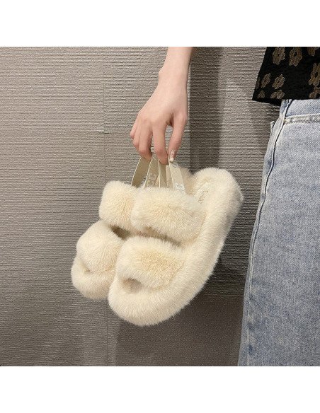 Sandalia tipo Pantufla dama al mayoreo ofrece LHESH - ID 41732-37631 beige