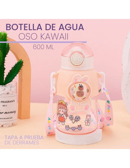 Botella de agua osito kawaii 600 ml ofrece LHESH al mayoreo - ID 41981-39857 beige