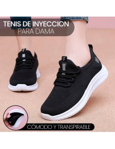 Tenis de inyección dama al mayoreo ofrece LHESH - ID 41069 negro 2