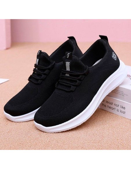 Tenis de inyección dama al mayoreo ofrece LHESH - ID 41069 negro
