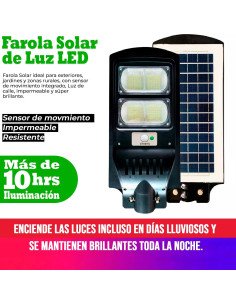 Lampara solar de luz LED importada al mayoreo en LHESH 2