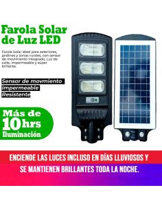 Lampara solar luz LED importada al mayoreo en LHESH 2