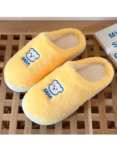 Pantufla dama al mayoreo ofrece LHESH - ID 41567 amarillo, blanco y rosa 2