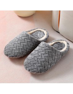 Pantufla dama al mayoreo ofrece LHESH - ID 40857 gris, café y marrón 2