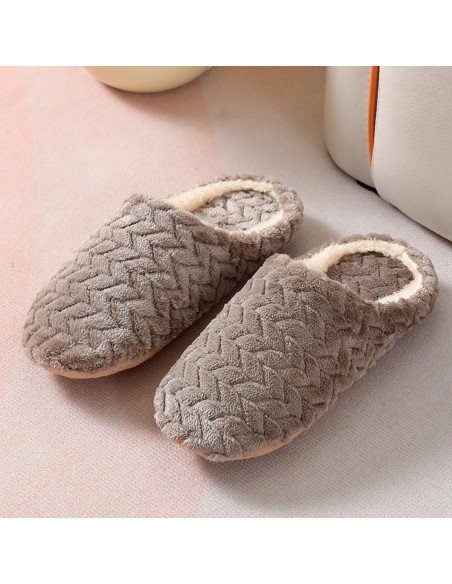 Pantufla dama al mayoreo ofrece LHESH - ID 40857 gris, café y marrón