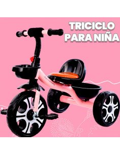 TRICICLO PARA NIÑA ROSA SHIRLEY 2