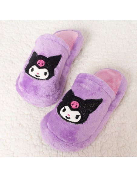 PANTUFLA CROCK DAMA HELLO KITTY NEGRA BRILLOS SLIPPER