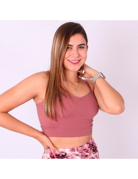 Compra Tops Deportivos de Lila Importados al Mayoreo en LHESH