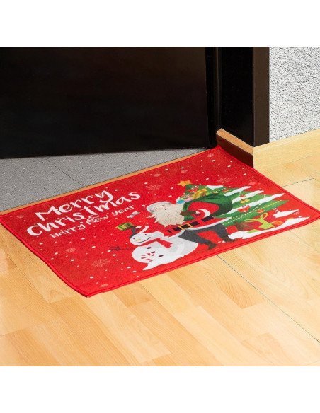 Tapete de Bienvenida Navideño importado al mayoreo en LHESH