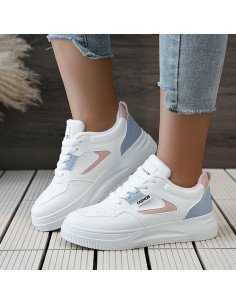 Tenis Urbanos Blancos para Mujer importados al Mayoreo en LHESH