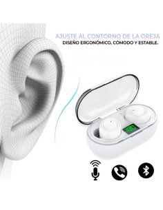 ¡Oferta Imperdible! Audífonos bluetooth blanco SHIRLEY en LHESH.mx 2