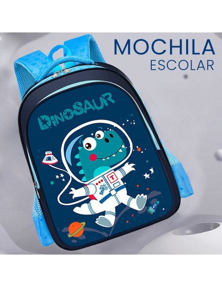 Mochila escolar con dinosaurio importada al mayoreo en LHESH