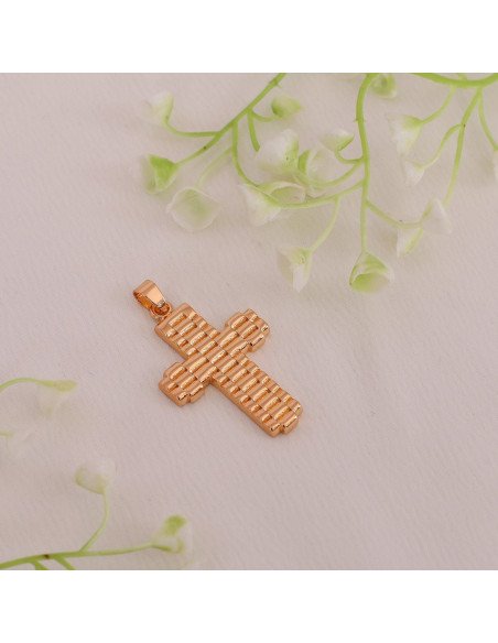 Dije colgante chapa laminado 18k d45 mod2 al mayoreo ofrece LHESH – ID 43855
