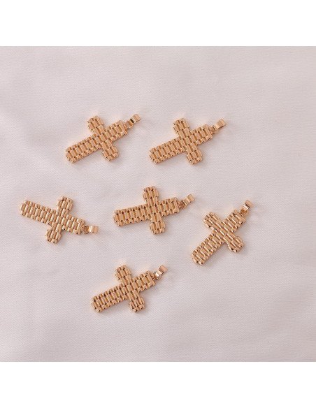 Dije colgante chapa laminado 18k d45 mod2 al mayoreo ofrece LHESH – ID 43855