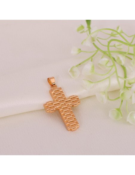 Dije colgante chapa laminado 18k d45 mod2 al mayoreo ofrece LHESH – ID 43855