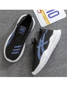 Tenis de inyección hombre al mayoreo ofrece LHESH - ID 41056 negro 2