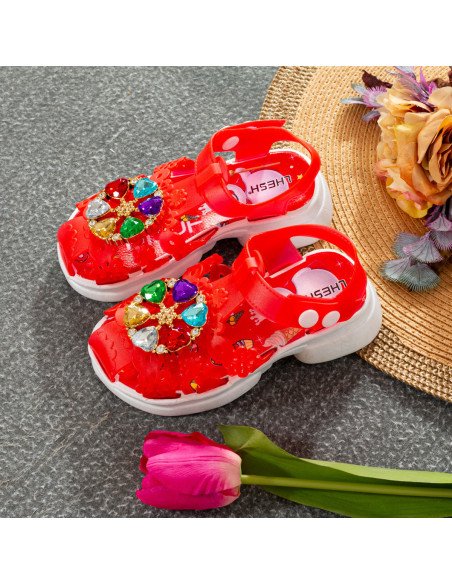 Sandalias al Mayoreo Disponibles en LHESH – Compra Exclusiva - ID 43450 rojo