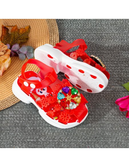 Sandalias al Mayoreo Disponibles en LHESH – Compra Exclusiva - ID 43455 rojo