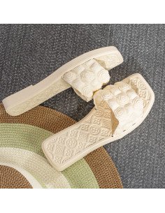 Mayoreo sandalias versátiles en LHESH - Ideal para revendedores - ID 43468 beige 2