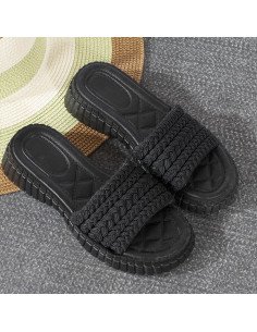 Sandalia para dama - 22/25, ID 44232 negro