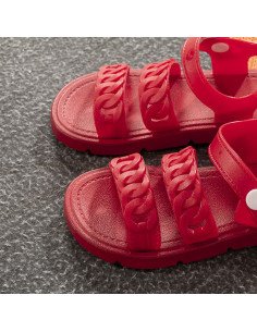 Sandalia para niña al mayoreo en LHESH - ID 43494 rojos 2