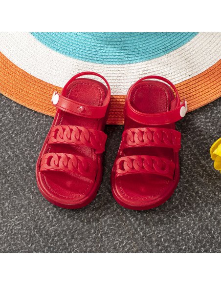 Sandalia para niña al mayoreo en LHESH - ID 43491 rojos