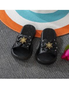 Oferta de sandalias al mayoreo en LHESH - ID 43478 negra