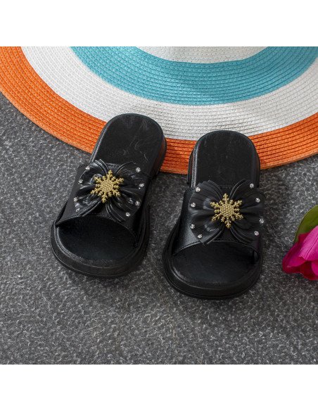 Oferta de sandalias al mayoreo en LHESH - ID 43478 negra