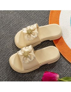 Sandalias al mayoreo, disponibles en LHESH - ID 43479 beige 2
