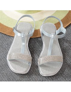 Mayoreo sandalias para dama en LHESH - ID 43487 plata 2