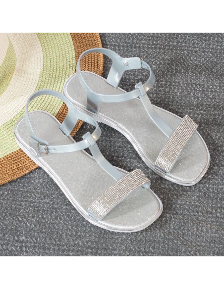 Mayoreo sandalias para dama en LHESH - ID 43487 plata