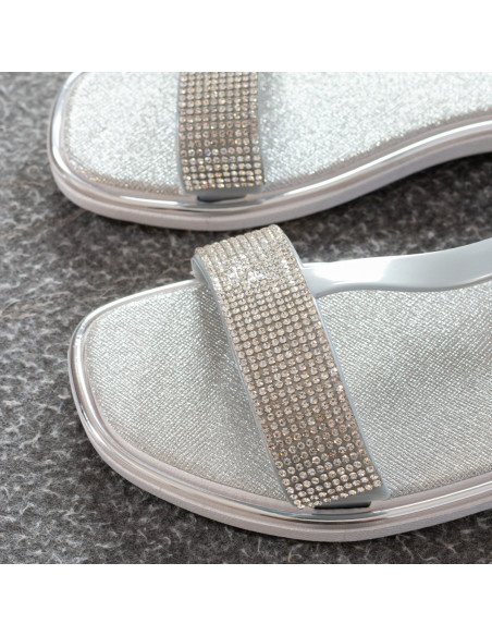 Mayoreo sandalias para dama en LHESH - ID 43487 plata