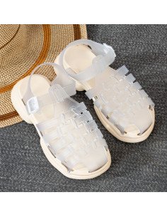 Mayoreo sandalias modernas, sólo en LHESH - Perfectas para ventas - ID 43438 beige/transp
