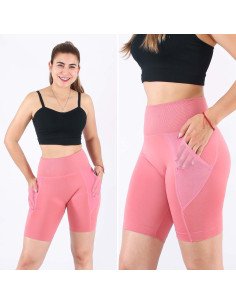 Leggins deportivos cortos para dama al Mayoreo en LHESH 2