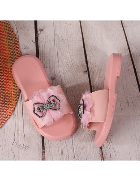 Sandalias con moño para niña al mayoreo en LHESH