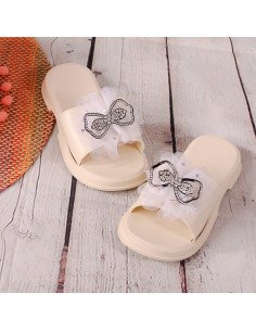 Sandalias con moño para niña al mayoreo en LHESH 2
