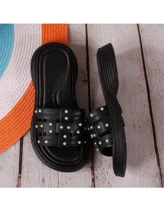 Sandalias con perlas para niña al mayoreo en LHESH 2