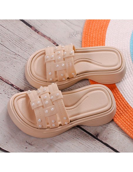 Sandalias elegantes con perlas para Niña
