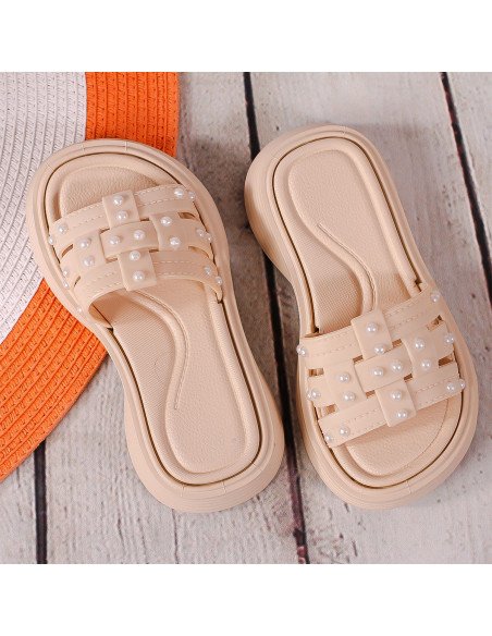 Sandalias elegantes con perlas para Niña