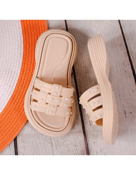 Sandalias elegantes con perlas para Niña