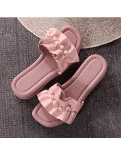 Sandalias con perlas para dama al mayoreo en LHESH 2