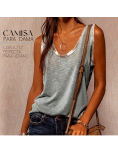 Moda plus blusa sin mangas para dama al mayoreo ofrece LHESH – ID 43601 2