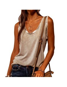 Moda plus blusa sin mangas para dama al mayoreo ofrece LHESH – ID 43602 2