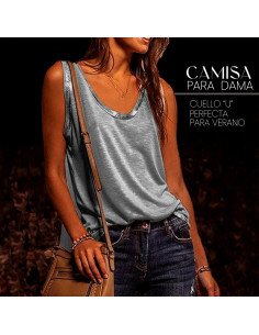 Moda plus blusa sin mangas para dama al mayoreo ofrece LHESH – ID 43603 2