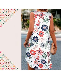 Moda plus vestido para dama al mayoreo ofrece LHESH – ID 43620 blanco 2